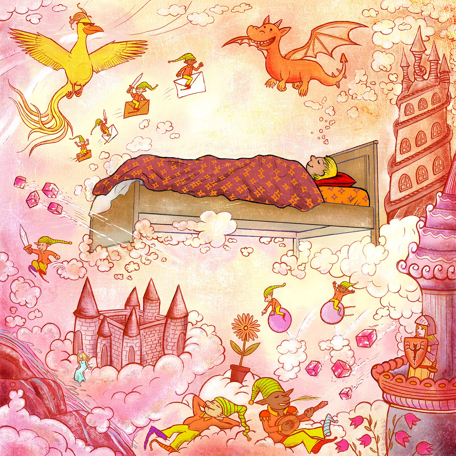 Illustration jeunesse — le rêve d'enfant, l'appel de l'imaginaire, par Martin Cravatte