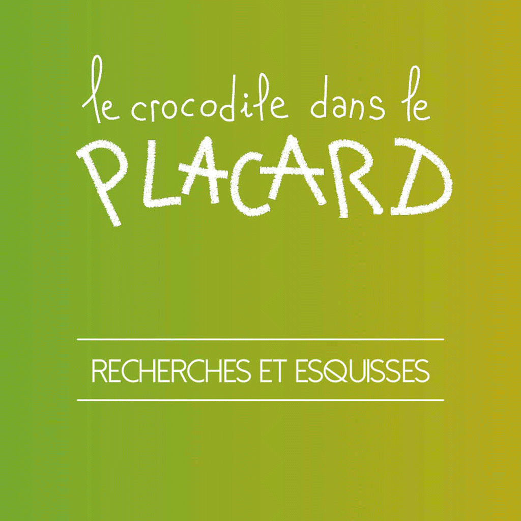 Character design jeunesse — le crocodile dans le placard, illustration de commande