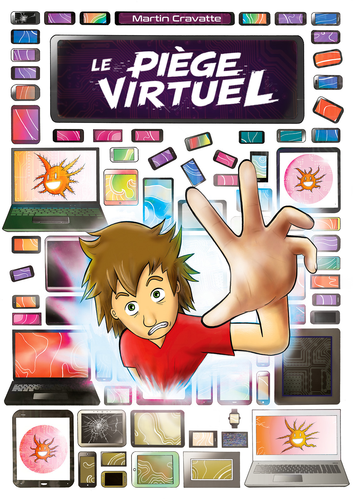 Couverture de bande dessinée — illustration narrative de Martin Cravatte